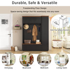 Vibe Haus 78.7"H Entryway Hall Tree with Storage Bench
