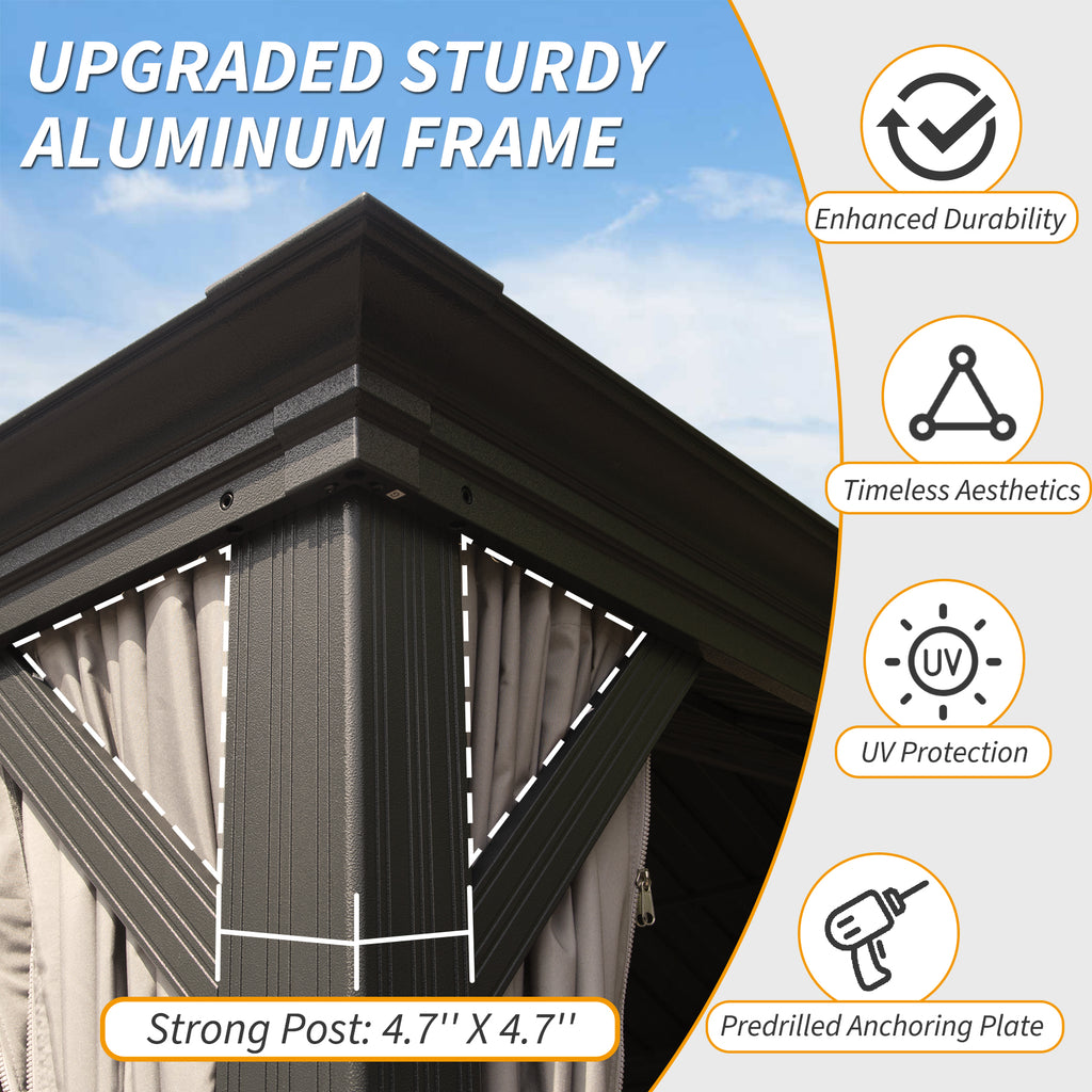 10' X 14' Hardtop Gazebo