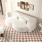 Modern Floor Sofa with 2 Pillows