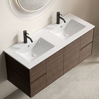 Double Bowl Ceramic Bathroom Sink