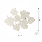 49.2x37.4" Wall Art - Maple Leaf Design