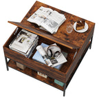 Farmhouse Flip Top Coffee Table with Storage