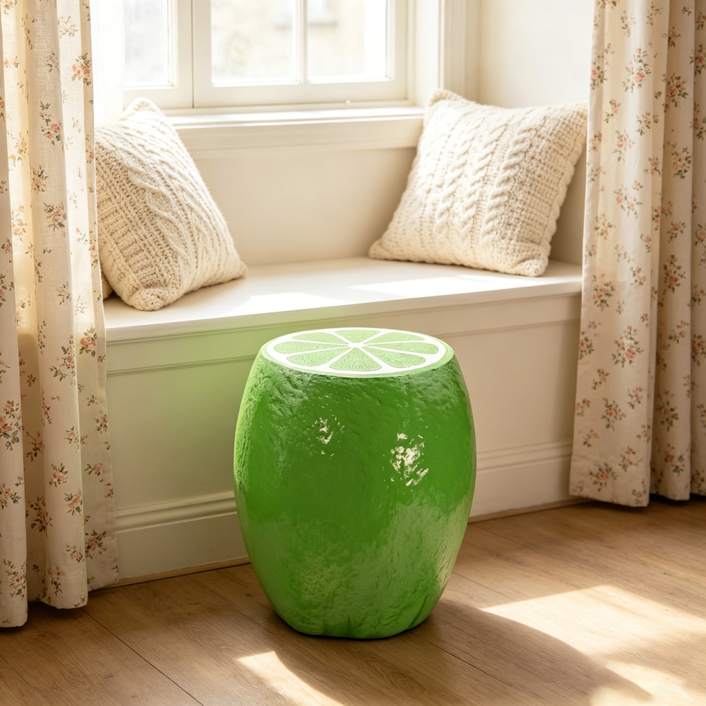 14.17" High Novelty Lime Stool