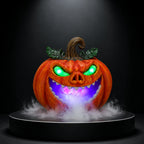 Halloween Pumpkin Monster Mist Maker, LED Light Up Fogger Figurine