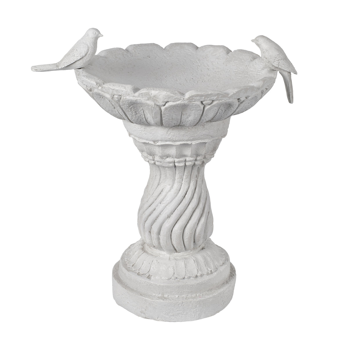 16.54" Garden Bird Bath Statue, Resin