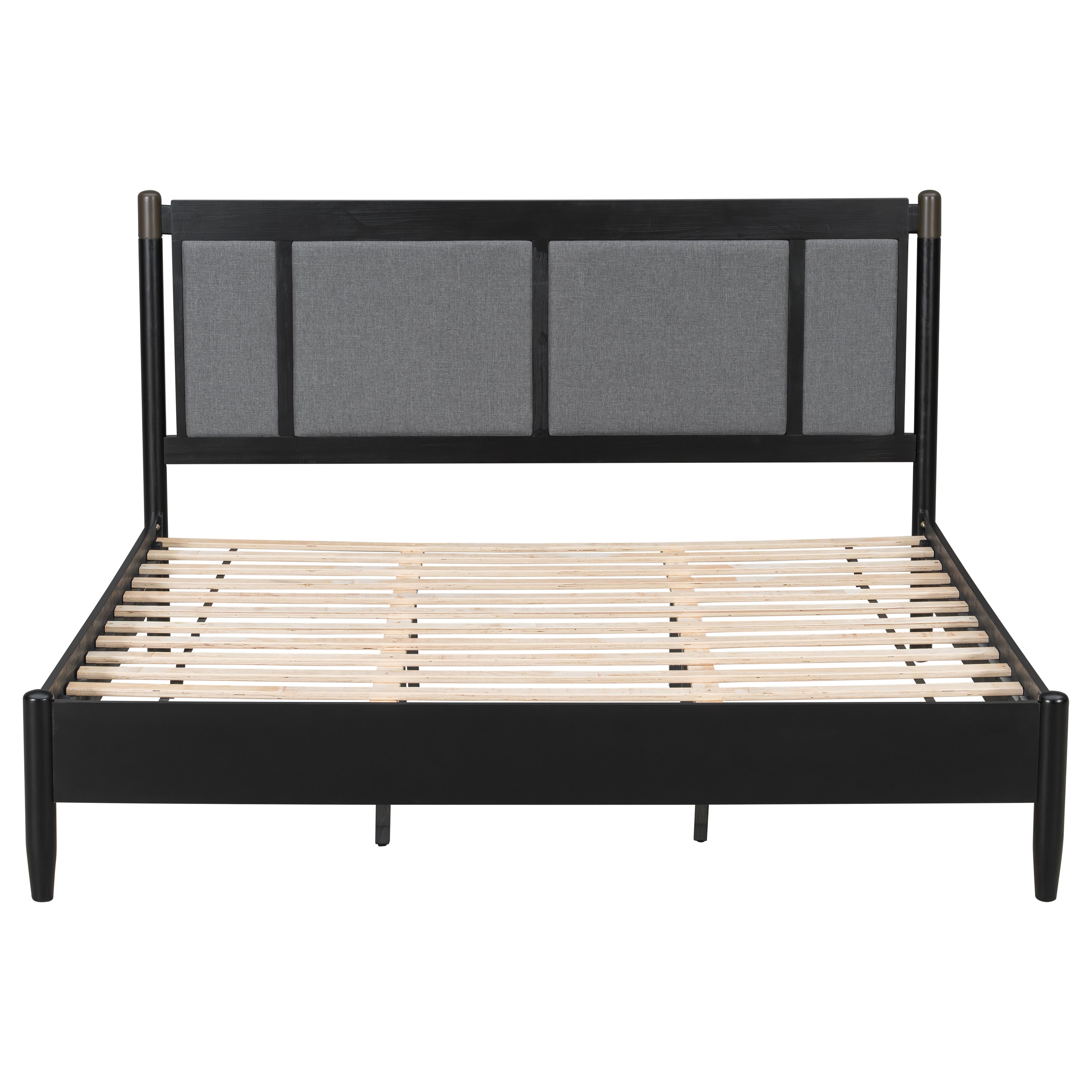 Solid Wood King Bed - Heavy Duty Support