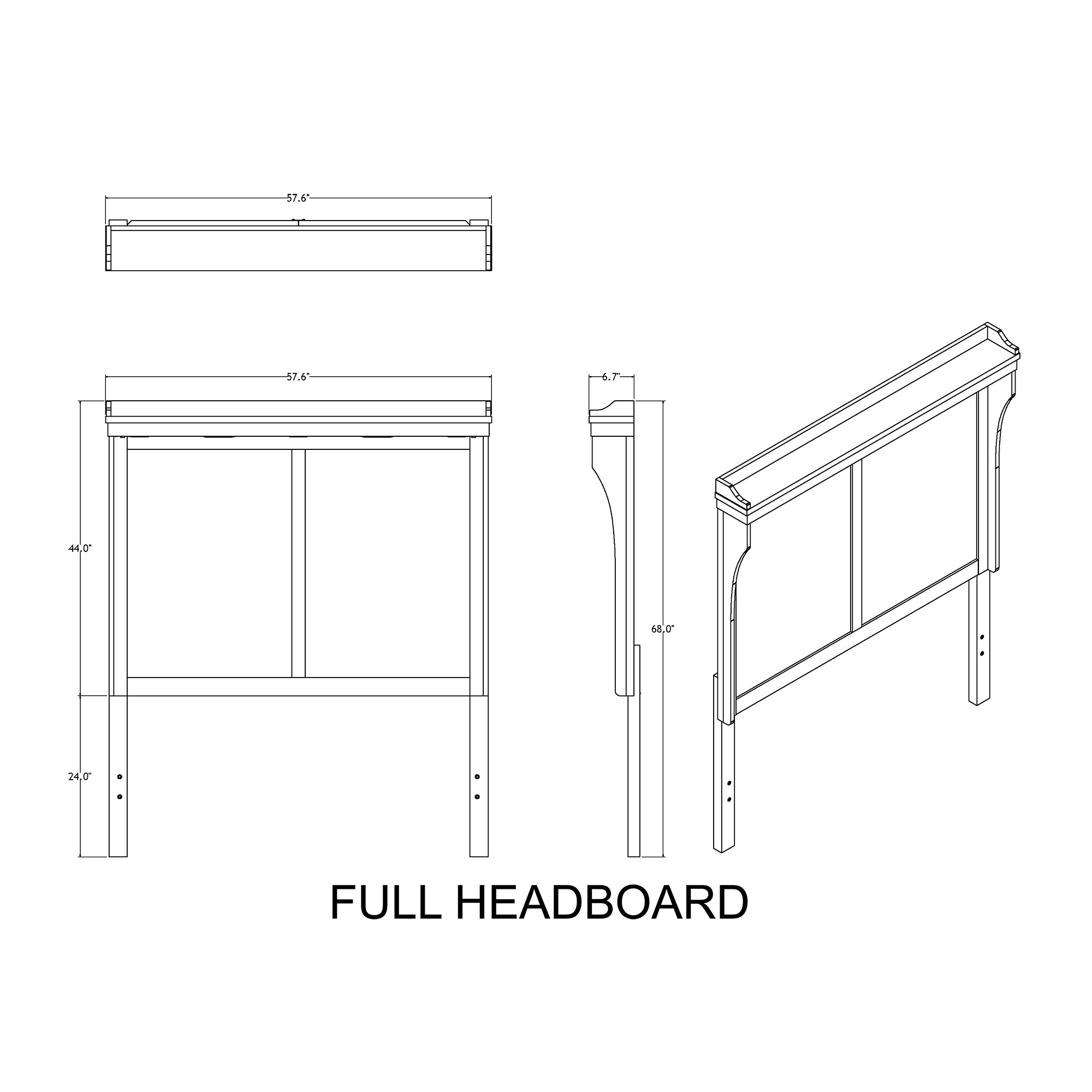 Augusta Low Profile Bed