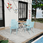 Summer 4-Piece Modern Stackable Armchair Set