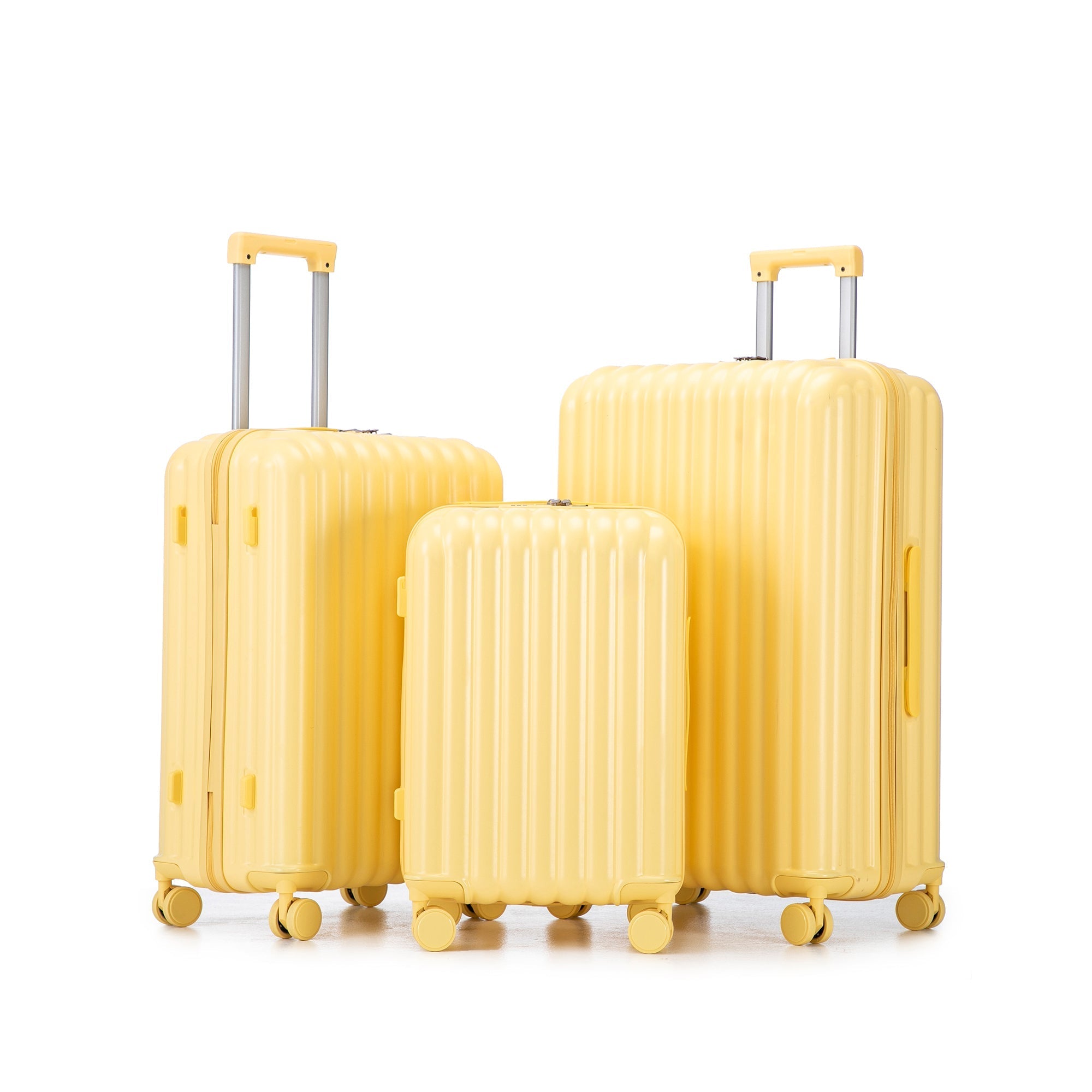 20/24/28 ABS Spinner Wheel Luggage Set with USB Port & Cup Holder