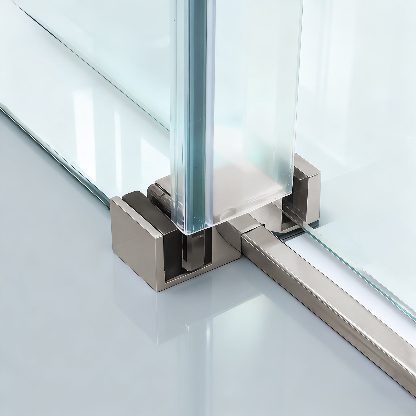Brushed Sliding Bypass Shower Door 48" W x 76" H
