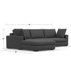 Charlie Deep Seater Left Sectional Sofa
