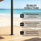 Double-Tiered Barbecue Gazebo Shelter