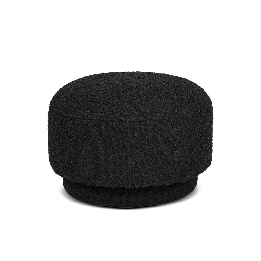 Fuji 15" Mushroom Footstool Ottoman, Ebony
