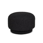 Fuji 15" Mushroom Footstool Ottoman, Ebony