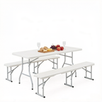 Foldable Picnic Table and Chairs Set
