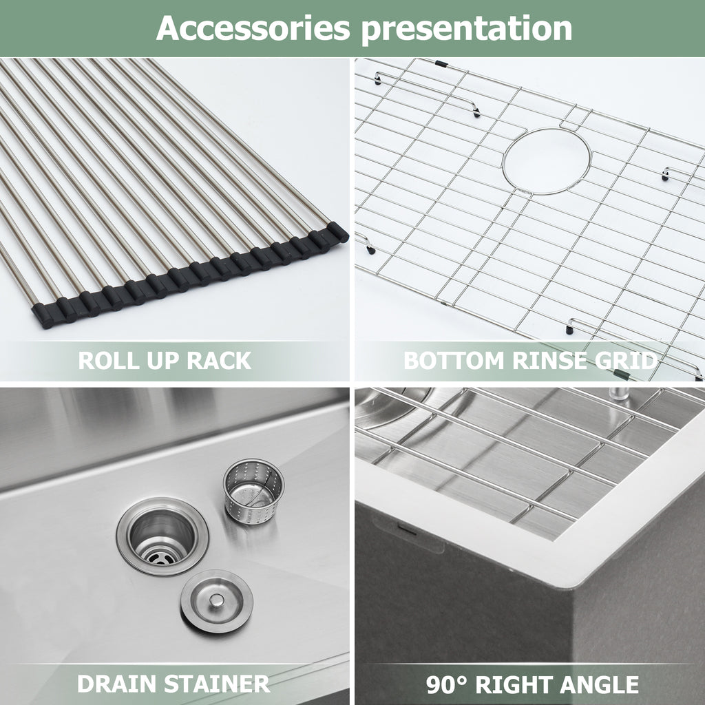 25"x22"x12" Stainless Steel Laundry Utility Sink