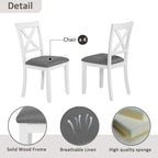 5-Piece Dining Table Set with 4 Chairs