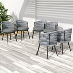 Outdoor Dining Chair - Metal & Rope