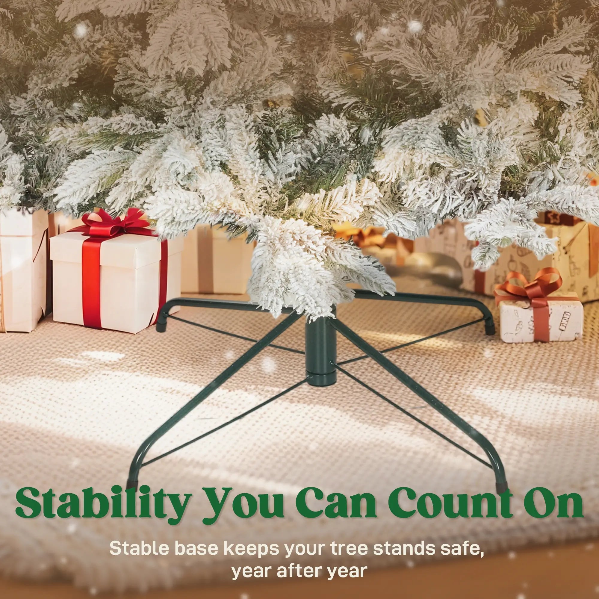 9 ft Artificial Christmas Tree with Realistic Branches