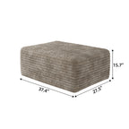 37.40" Sofa Ottoman - No Assembly Required - Camel Plush Corduroy