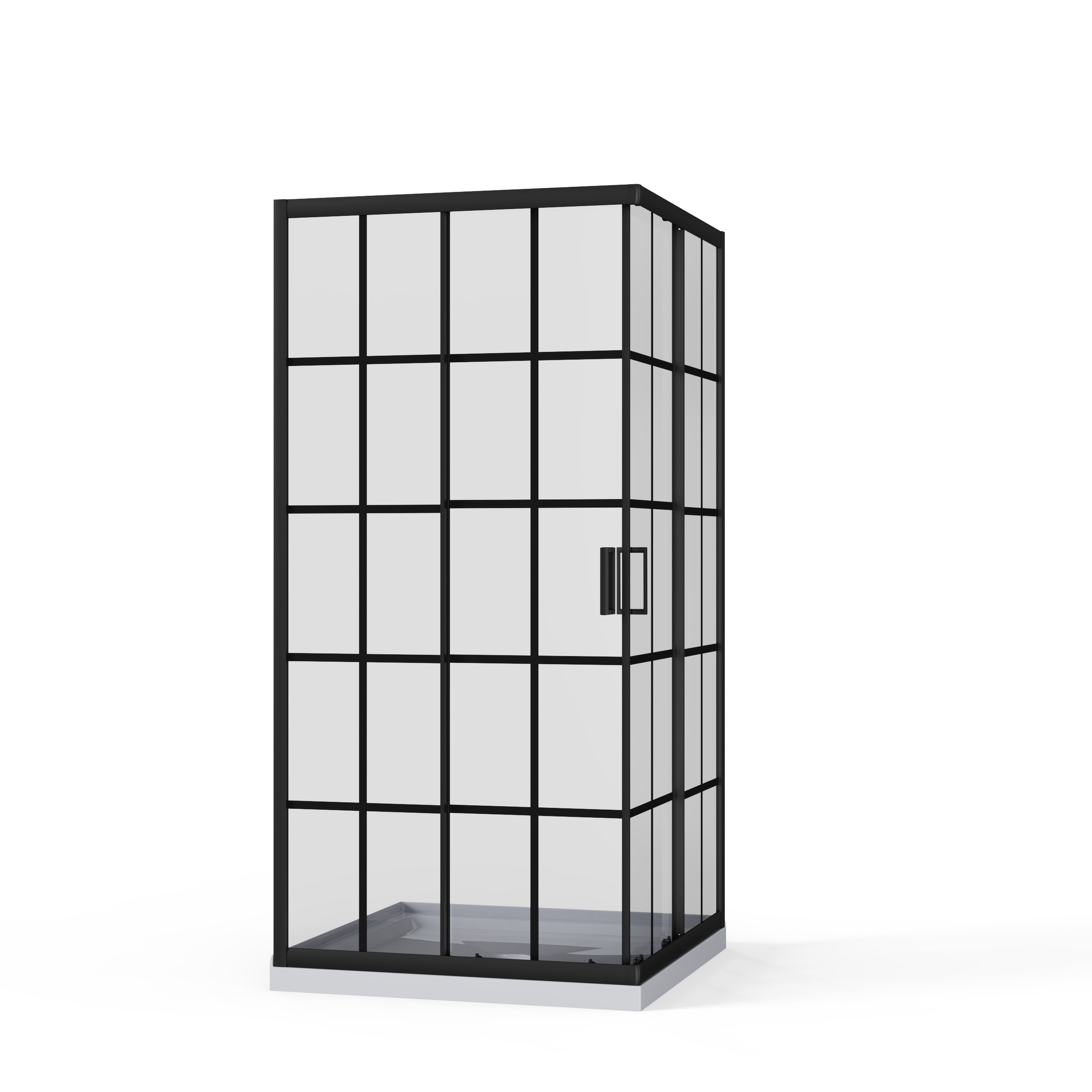 Goodyo Corner Shower Door 36 in. D x 36 in. W x 72 in. H