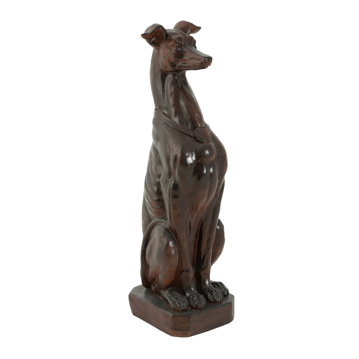 Grey Hound Dog Statue
