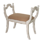 Harlow Bench - Farmhouse/French Country Style Vanity Chair