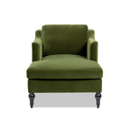 Josephine 60" Upholstered Chaise Lounge, Olive