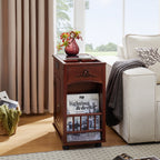 Powered Traditional End Table with Charging Station