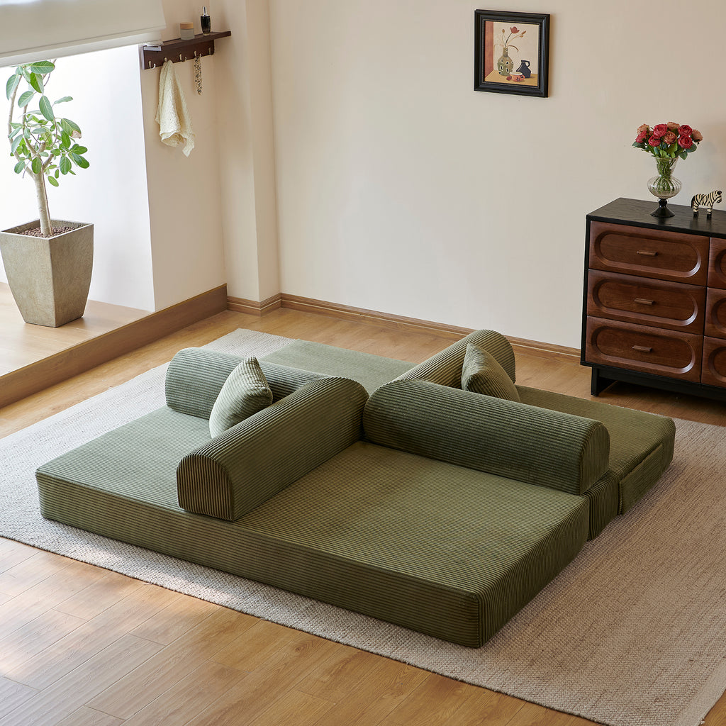 78.8" Compression Sofa - Convertible Floor Sofa Bed