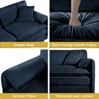 Oversized Chenille Accent Chair Set of 2