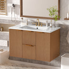 36 Inch Single Sink Bathroom Vanity with Ceramic Top