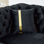 106 Inches L-Shaped Chesterfield Sectional Sofa Set