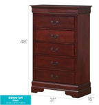 LouisPhillipe G2100-CH Chest in Cherry