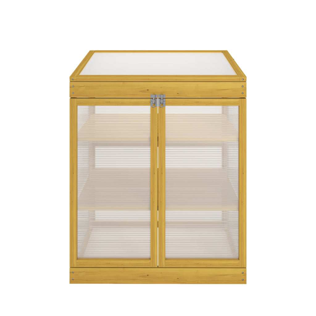 Wooden Cold Frame Greenhouse for Outdoor Gardening