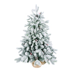 3FT Flocked Tabletop Christmas Tree