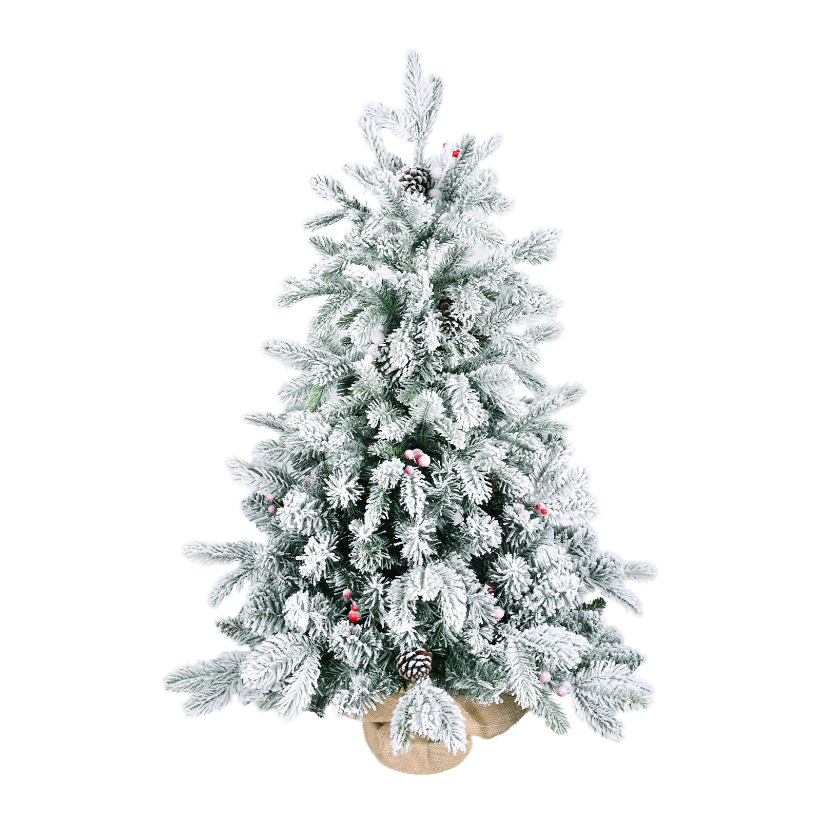 3FT Flocked Tabletop Christmas Tree