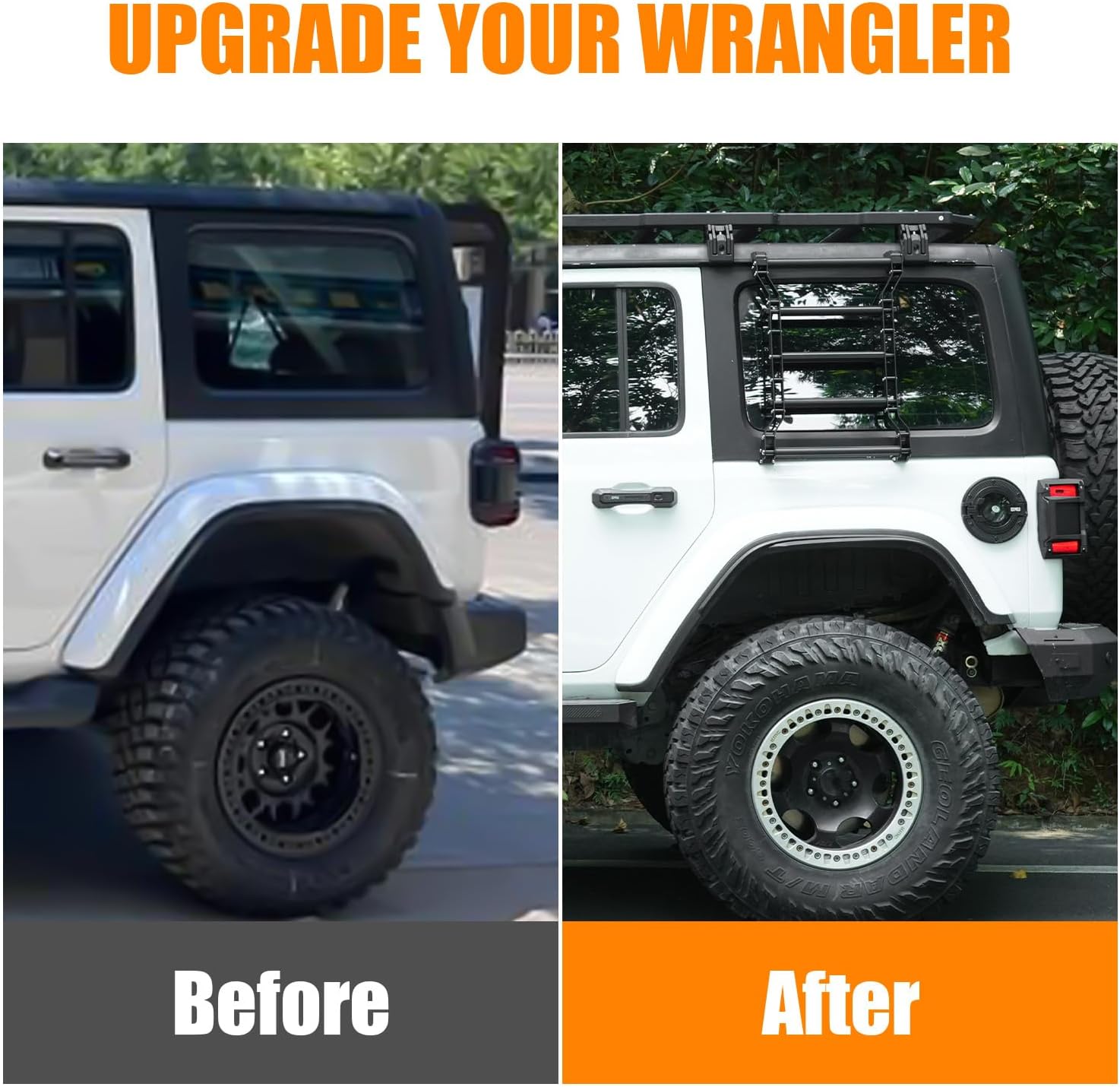 Rear Window Ladder for Jeep Wrangler JL (2018-2025)