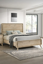 Mid-Century-Inspired Queen Size Panel Bed