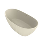 61 Inch Freestanding Solid Surface Soaking Bathtub