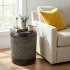 Simulated Braided Cord MGO Side Table