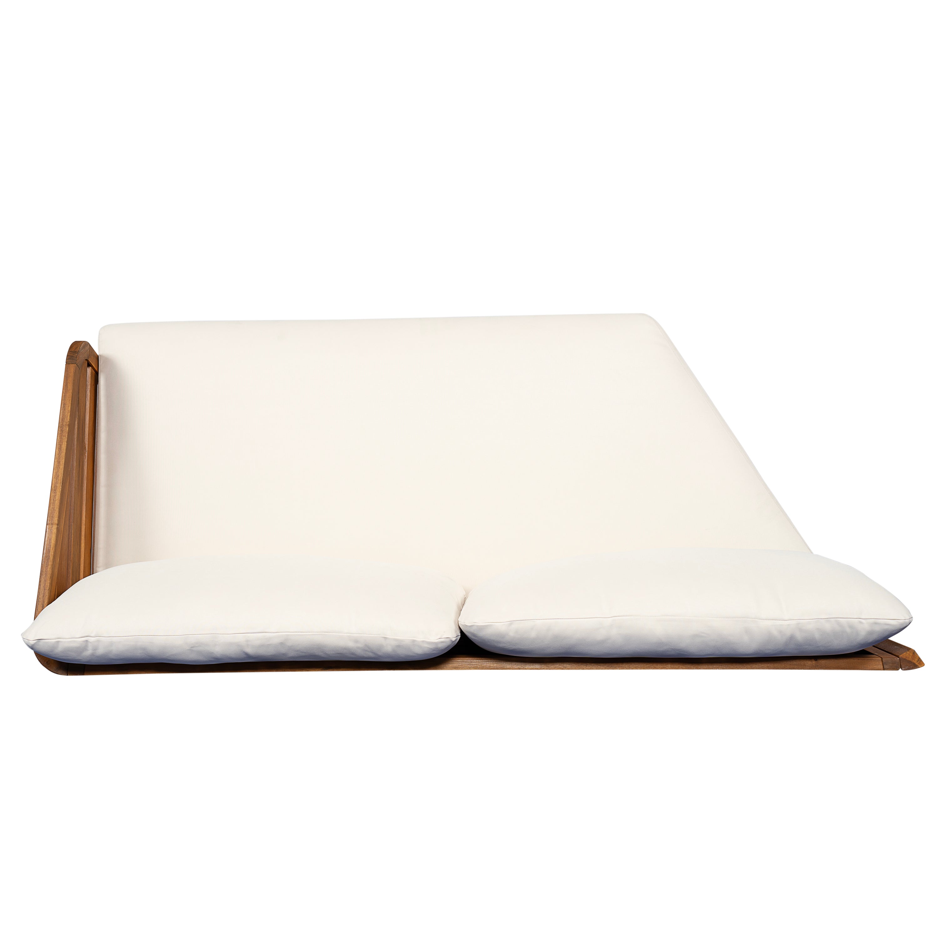 Royal Acacia Patio V Sofa Sectional Set, Beige