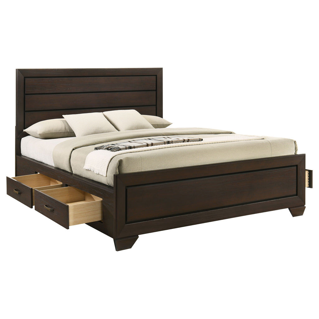 Holmgren Dark Cocoa California King Storage Panel Bed
