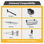 Heavy Duty PVC Slatwall Garage Organizer