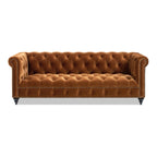 Alto 88" Tufted Chesterfield Sofa, Burnt