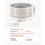 3 Pcs Galvanized Raised Garden Beds