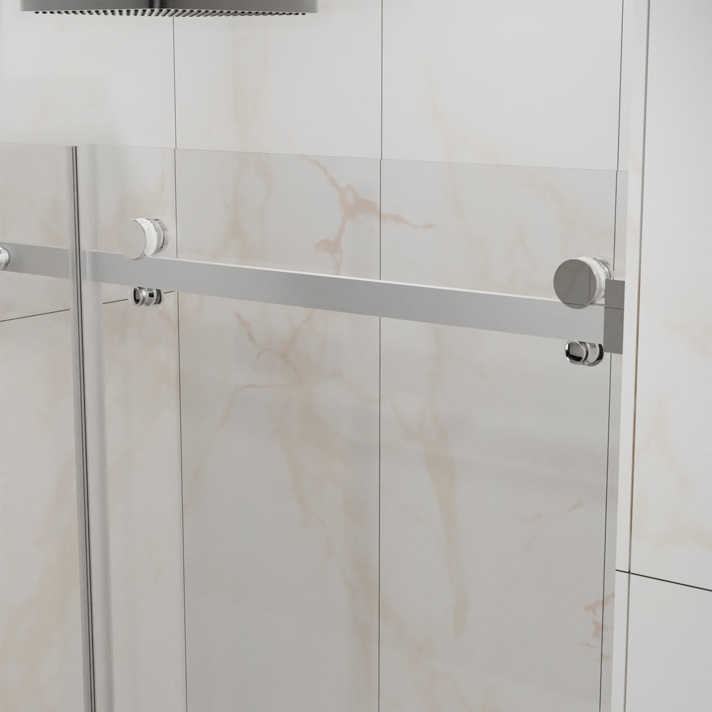 Goodyo Frameless Shower Door - 48" W x 72" H
