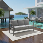 73" All-Weather Aluminum Patio Sofa