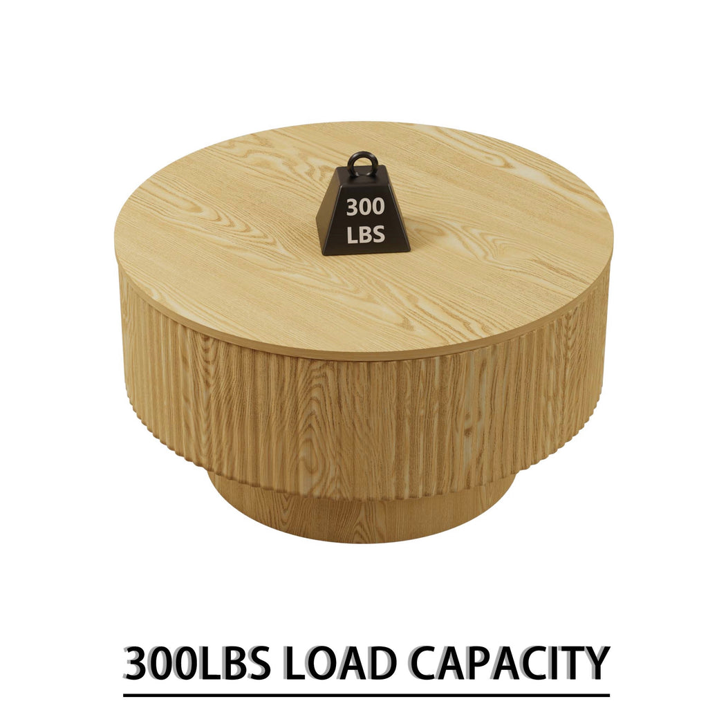29.53" MDF Modern Circular Coffee Table
