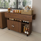 Multi-Functional Folding Table with Storage Shelves